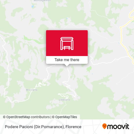 Podere Pacioni (Dir.Pomarance) map