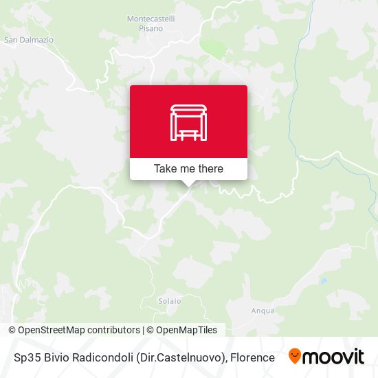 Sp35 Bivio Radicondoli (Dir.Castelnuovo) map