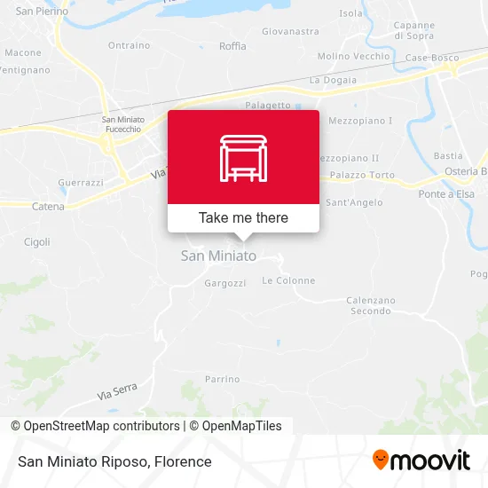 San Miniato Riposo map