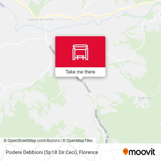 Podere Debbioni (Sp18 Dir.Ceci) map