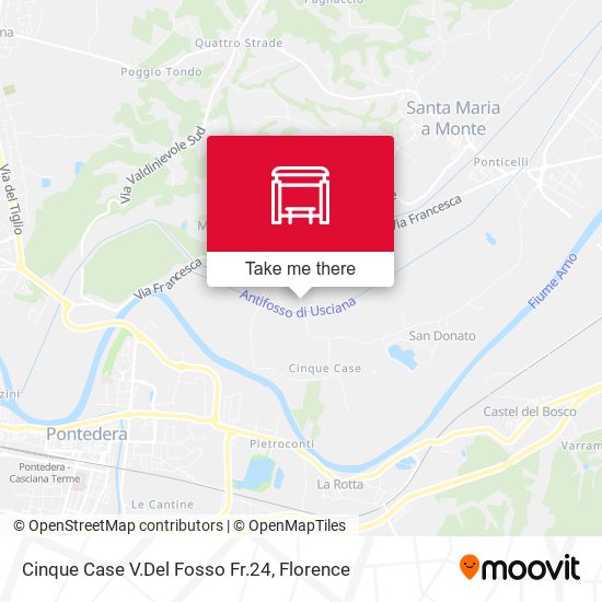 Cinque Case V.Del Fosso Fr.24 map