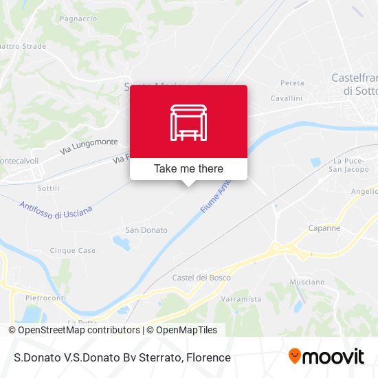 S.Donato V.S.Donato Bv Sterrato map