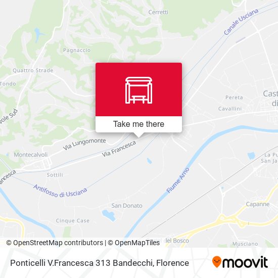 Ponticelli V.Francesca 313 Bandecchi map