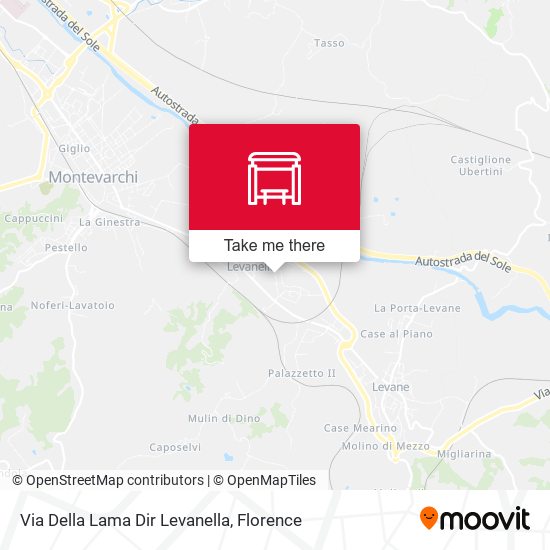 Via Della Lama Dir Levanella map