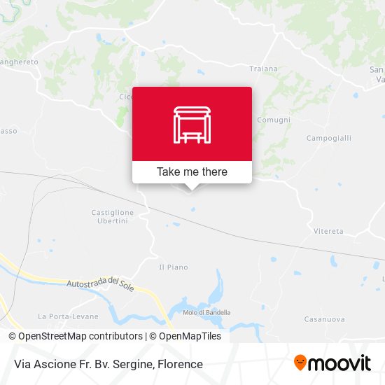 Via Ascione Fr. Bv. Sergine map
