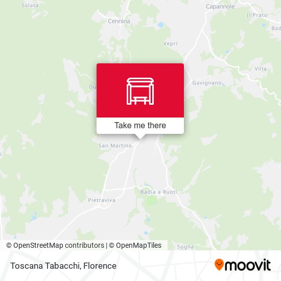 Toscana Tabacchi map