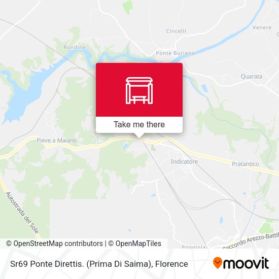Sr69 Ponte Direttis. (Prima Di Saima) map