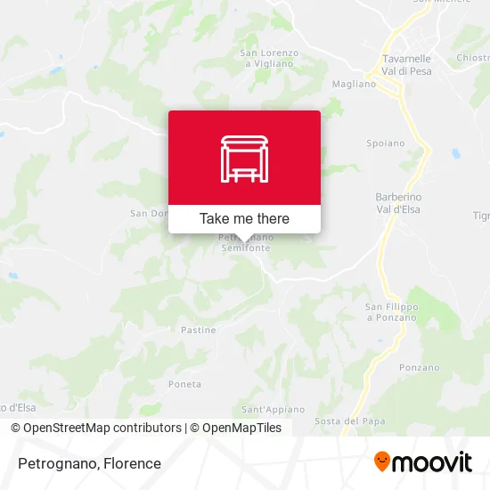 Petrognano map