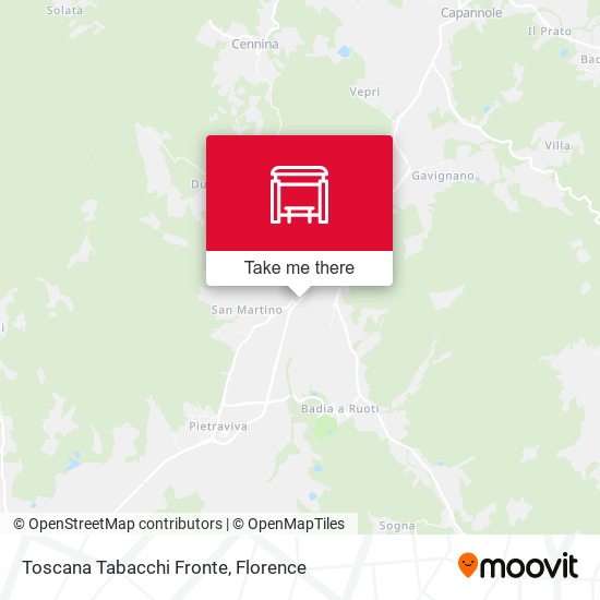 Toscana Tabacchi Fronte map