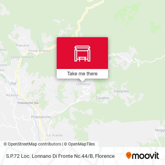 S.P.72 Loc. Lonnano Di Fronte Nc.44 / B map