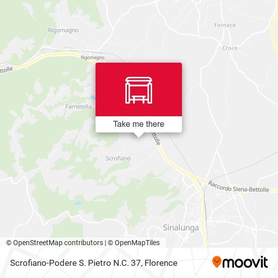 Scrofiano-Podere S. Pietro N.C. 37 map