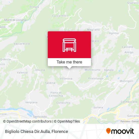 Bigliolo Chiesa Dir.Aulla map
