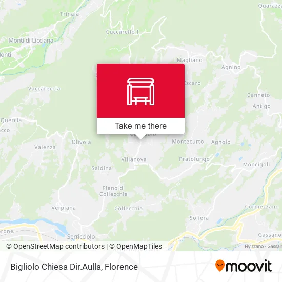 Bigliolo Chiesa Dir.Aulla map