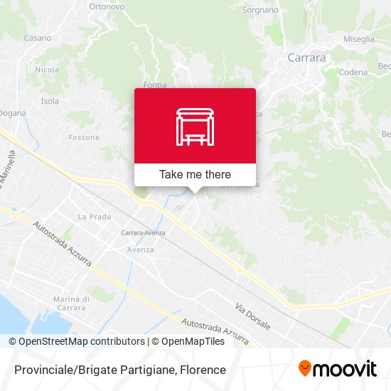 Provinciale/Brigate Partigiane map