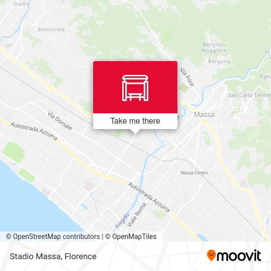 Stadio Massa map