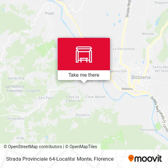 Strada Provinciale 64-Localita' Monte map
