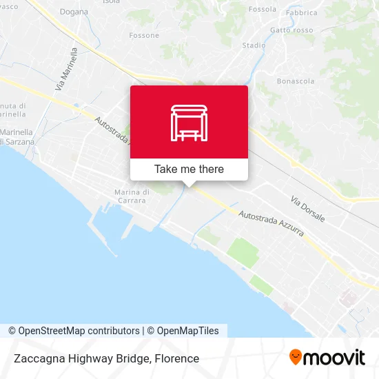 Zaccagna Highway Bridge map