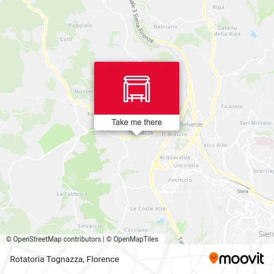 Rotatoria Tognazza map