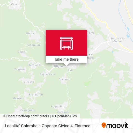 Localita' Colombaia Opposto Civico 4 map