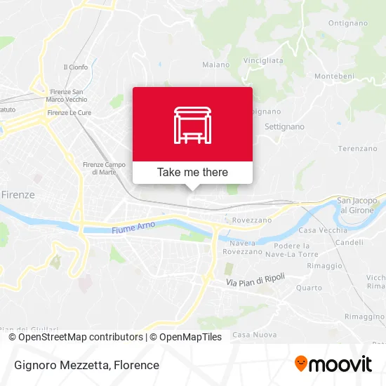 Gignoro Mezzetta map