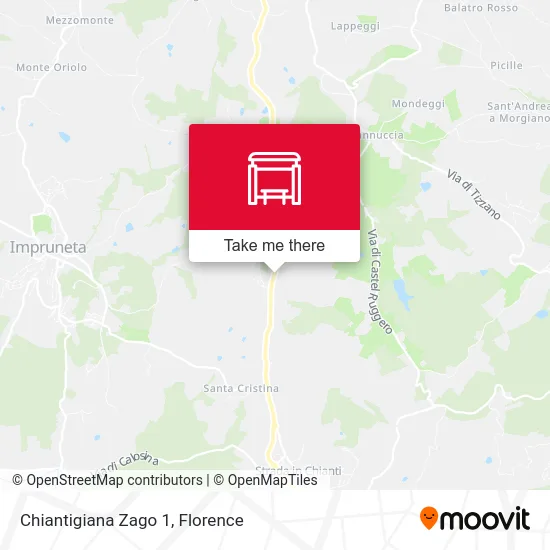 Chiantigiana Zago 1 map