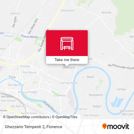 Ghezzano Tempesti 2 map