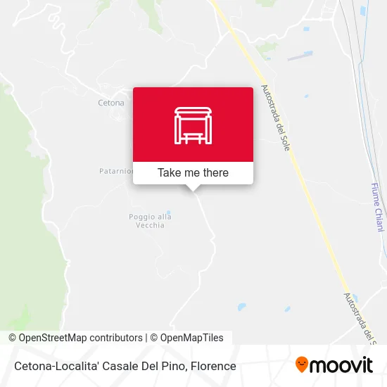 Cetona-Localita' Casale Del Pino map