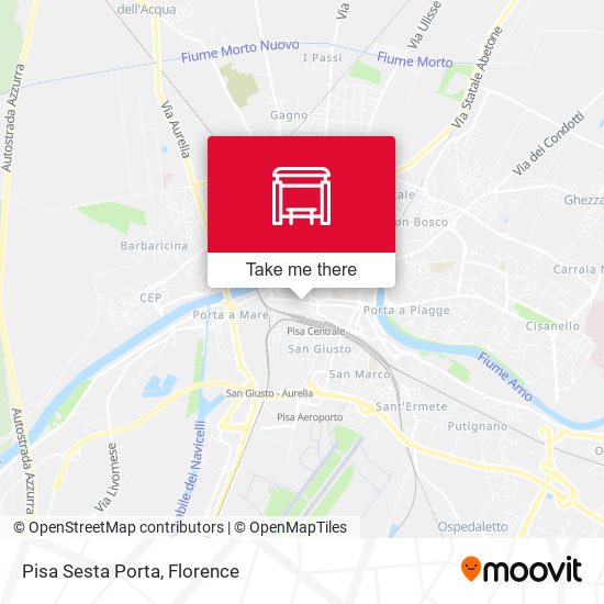 Pisa Sesta Porta map