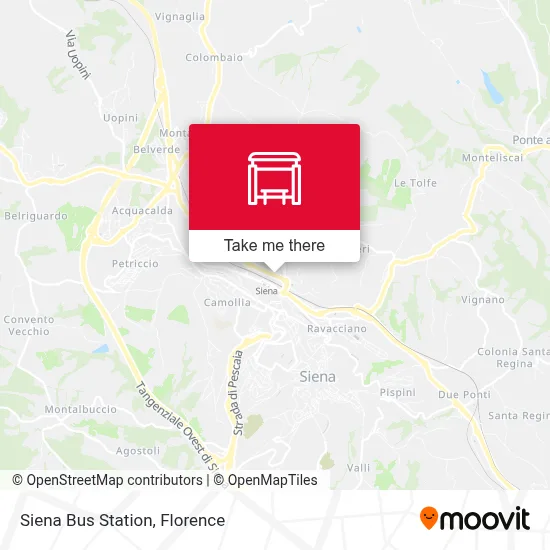 Siena Bus Station map