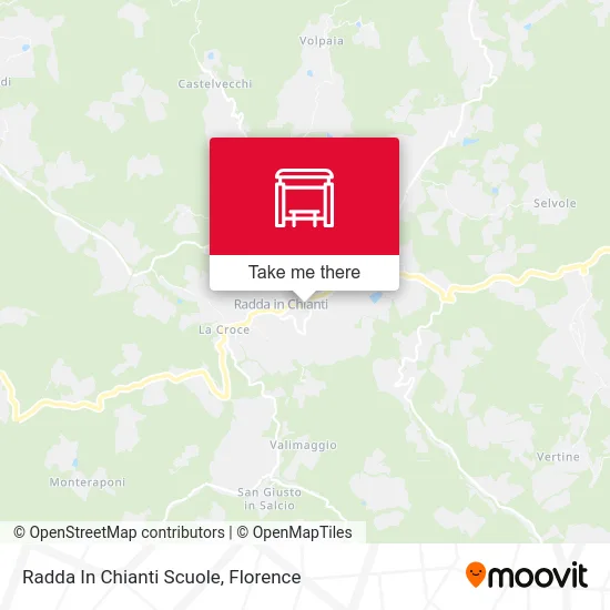Radda in Chianti Schools map