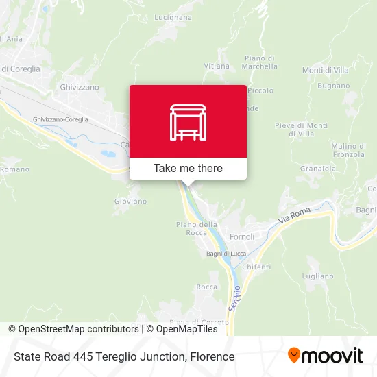 State Road 445 Tereglio Junction map