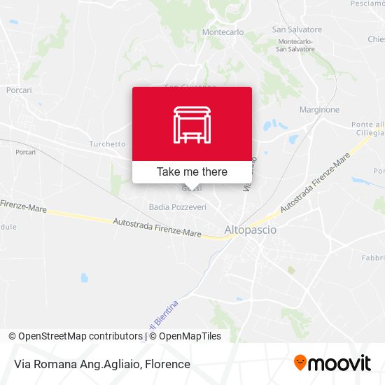 Via Romana Ang.Agliaio map