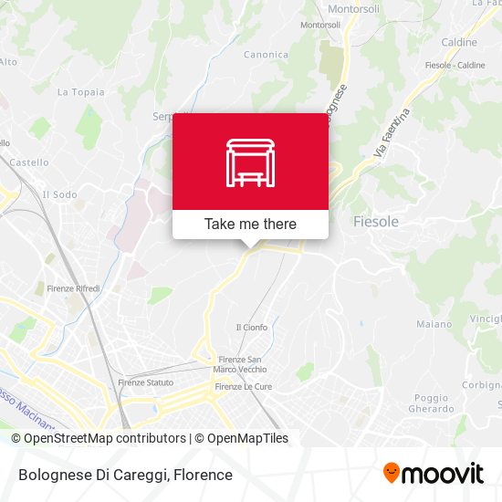 Bolognese Di Careggi map