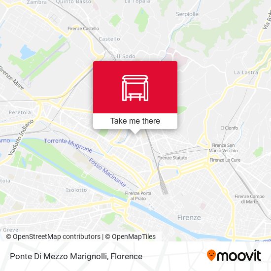 Ponte Di Mezzo Marignolli map