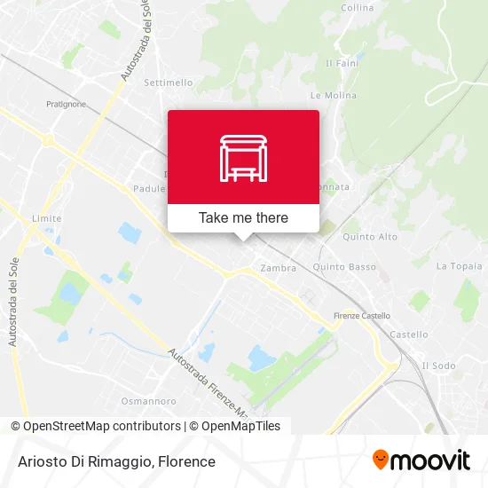 Ariosto Di Rimaggio map