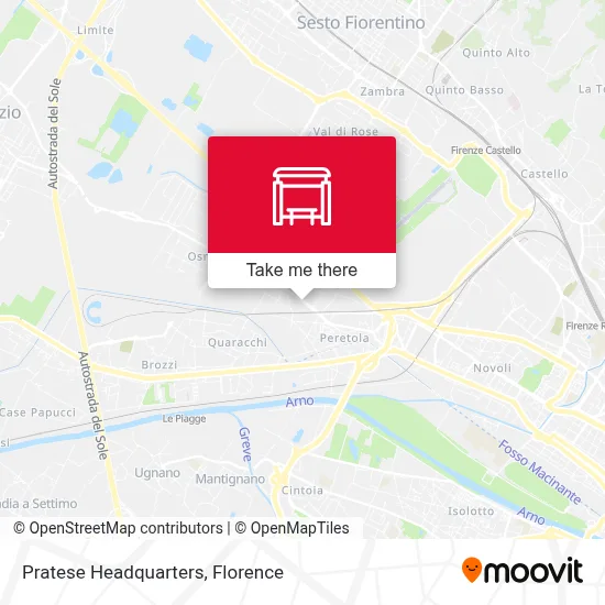 Pratese Headquarters map