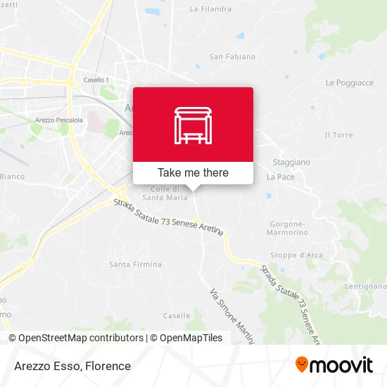 Arezzo Esso map