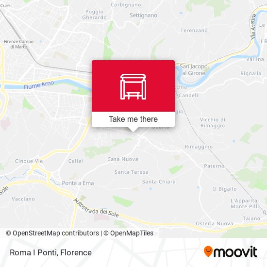 Roma I Ponti map