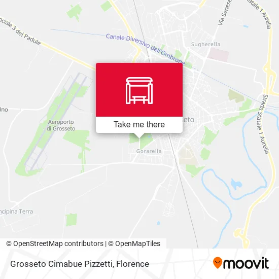 Grosseto Cimabue Pizzetti map