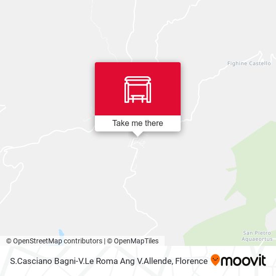 S.Casciano Bagni-V.Le Roma Ang V.Allende map