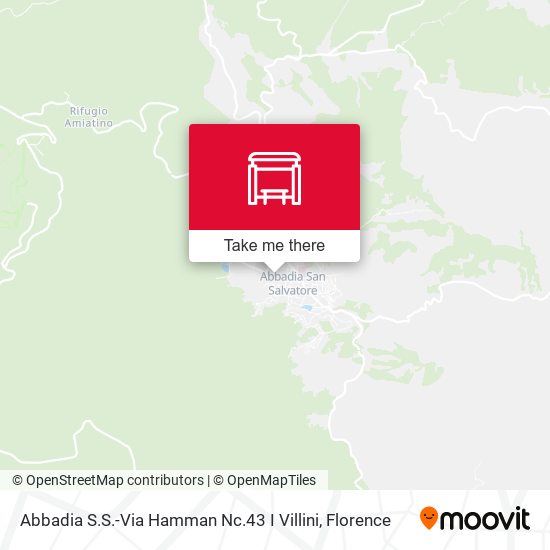 Abbadia S.S.-Via Hamman Nc.43 I Villini map