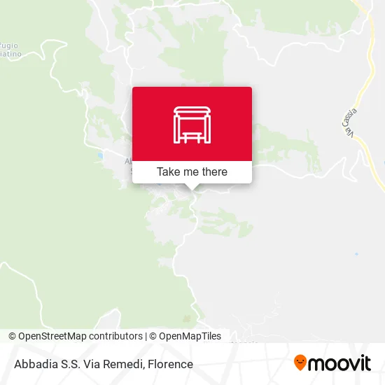 Abbadia S.S. Via Remedi map