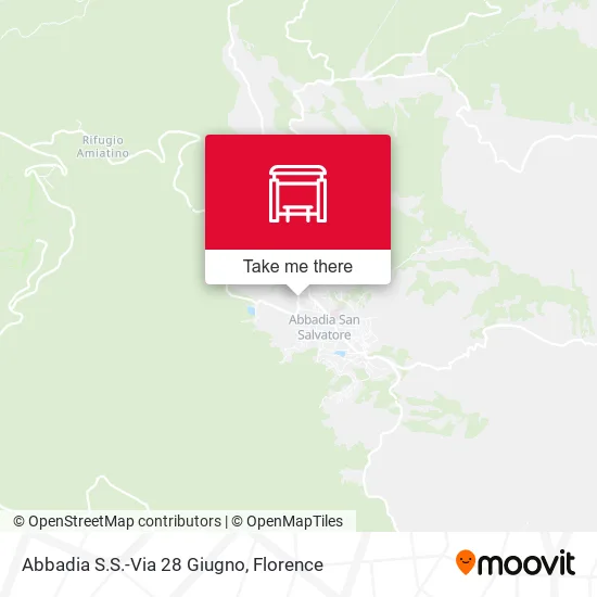 Abbadia S.S.-Via 28 Giugno map