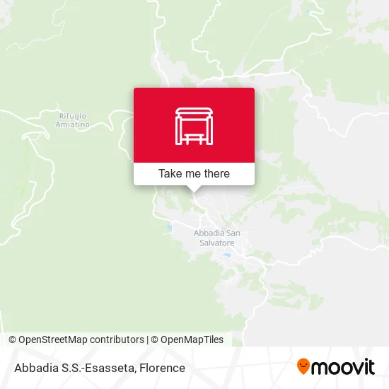 Abbadia S.S.-Esasseta map