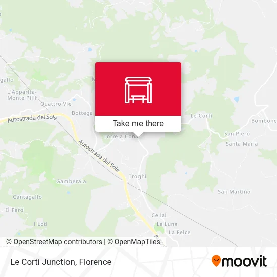 Le Corti Junction map