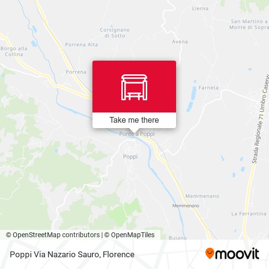 Poppi Via Nazario Sauro map