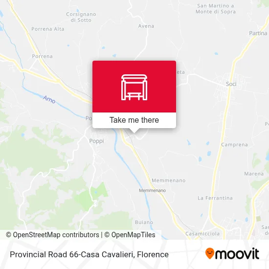 Provincial Road 66-Casa Cavalieri map