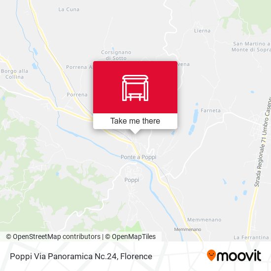 Poppi Via Panoramica Nc.24 map