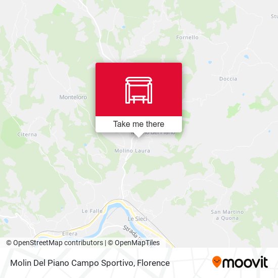 Molin Del Piano Campo Sportivo map