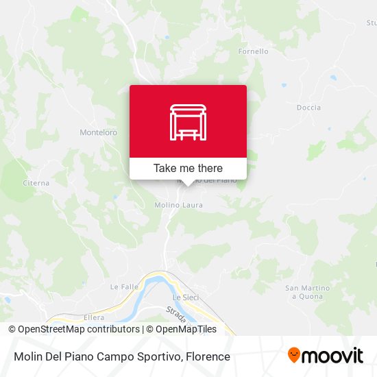 Molin Del Piano Campo Sportivo map